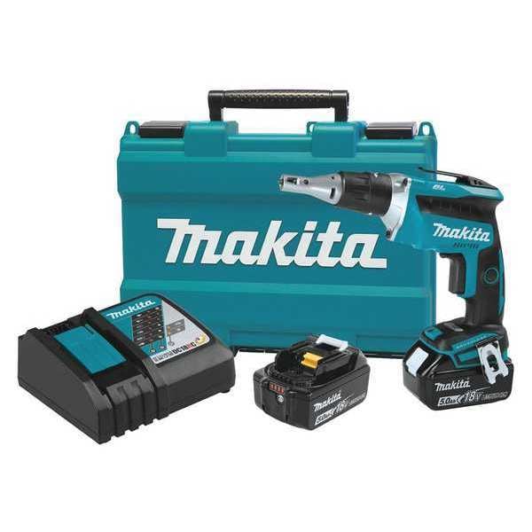 Makita 18V LXT® Brushless 4,000 RPM Drywall Screwdriver Kit (5.0Ah) - XSF03T