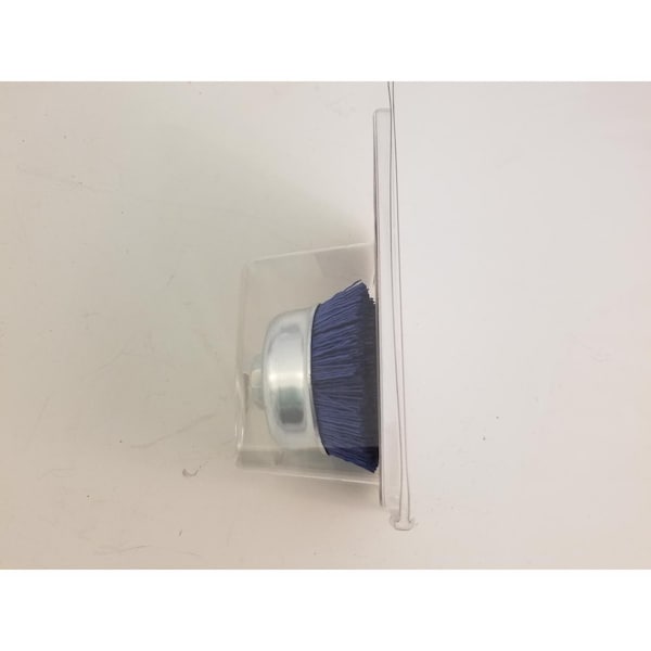 Dico Dico Nyalox 2.5 in. D X 1/4 in. X 1/4 in. D Crimped Nylon Mandrel Mounted Cup Brush 4500 rpm 1 pc - 541-786-2-1/2