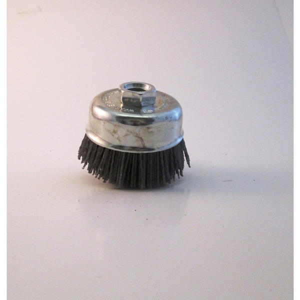 Dico Dico Nyalox 3 in. D X 5/8-11 in. X 1/4 in. D Crimped Nylon Mandrel Mounted Cup Brush 12500 rpm 1 pc - 7200004