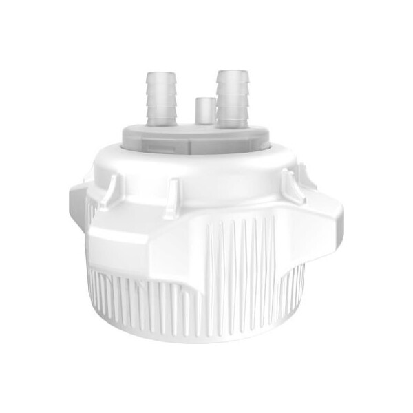 Justrite Justrite Open Top Carboy Cap, Adapter With Two 1/2" Hose Barbs, 83mm - 12860