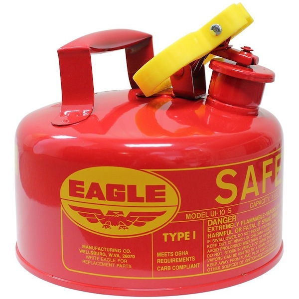 The Brush Man 1-Gallon Red Eagle Gasoline Container W/Funnel - GAS-1 GAL