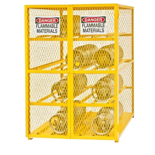 Durham Mfg Gas Cylinder Cabinet, 50x42, Capacity 12 - EGCC12-50