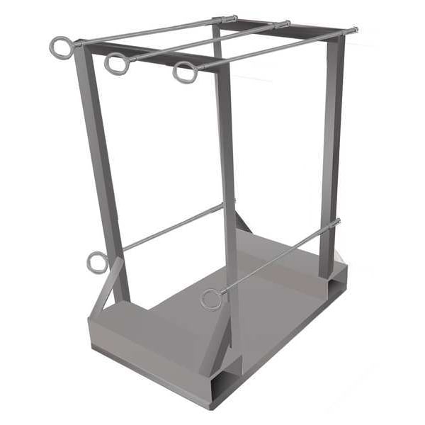 Zoro Select Gas Cylinder Pallet, Cylinder Capacity 4 - 19C157