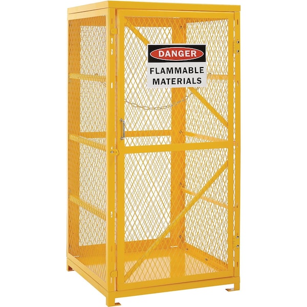 Global Industrial Storage Cabinet Single Door Vertical, 9 Cylinder Capacity - 270256
