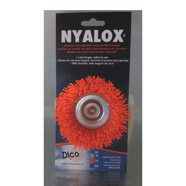 Nyalox By Dico Nyalox Cup Brush, 120 Grit, Orange, 2 1/2" - 7200010