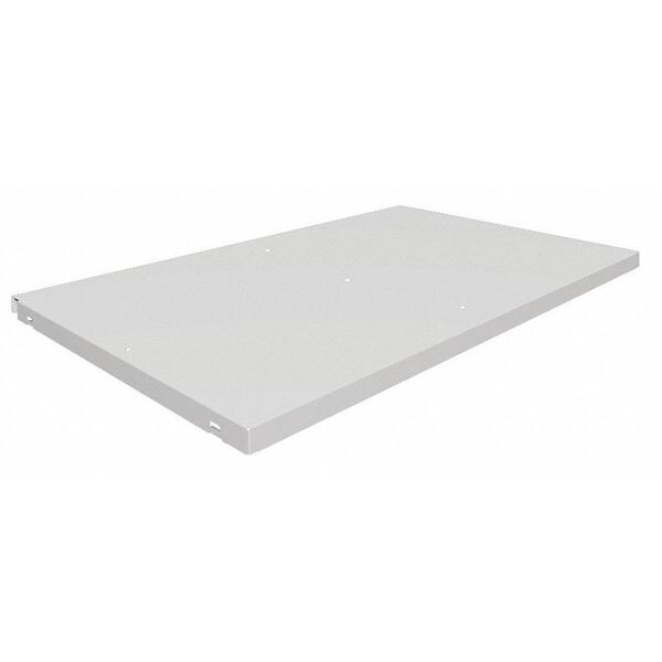 Tennsco Shelf, 48 In x 18 In x 1-5/16 In, Gray - 306 LIGHT GREY