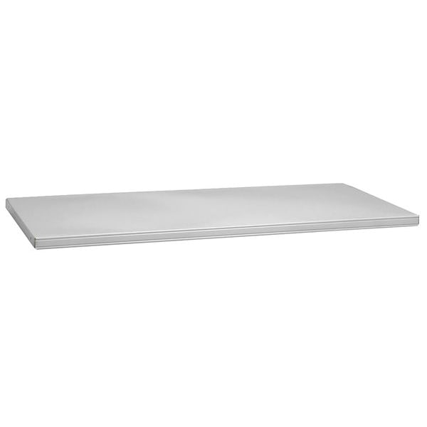 Tennsco Shelf, 48 In x 18 In x 1-5/16 In, Gray - 306 LIGHT GREY