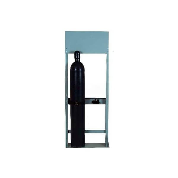 Justrite Process Station Rack, 27-3/4"W x 10-1/2"D x 72"H, 2 Cylinder Capacity - 35306