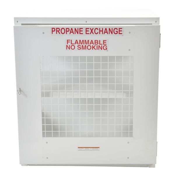 Vestil Gas Cylinder Cabinet, 40in.W, Capacity 12 - CYL-EX-12-E