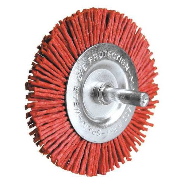 Century Drill & Tool Radial Brush, Fine Nylon, 150 Grit, 3 in. - 77433