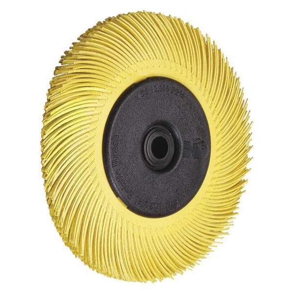 Scotch-Brite Radial Bristle Brush, T-C, 7-5/8x1, 80G, PK2 - 61500190204