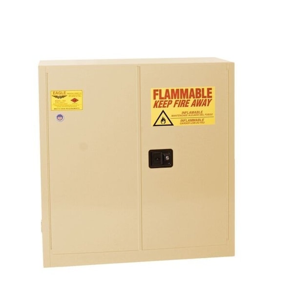 Eagle Mfg 30 gal, 1 Shelves, 18-Gauge Steel, 43 in W x 44 in H x Beige - 1930XBEI