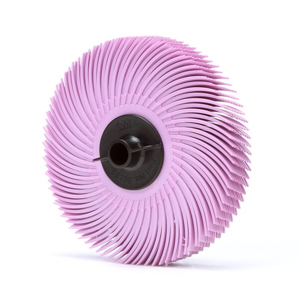 Scotch-Brite Radial Bristle Disc, 3 in x 3/8 in Pumice, 40/Carton, 80PK - RB-ZB