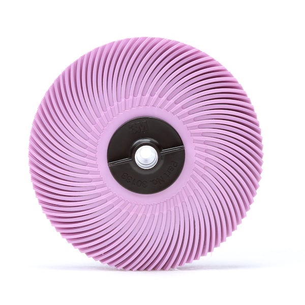 Scotch-Brite Radial Bristle Disc, 3 in x 3/8 in Pumice, 40/Carton, 80PK - RB-ZB