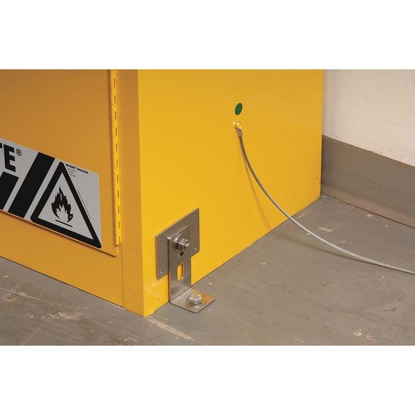Justrite Seismic Bracket, 4 In. H, 48 In. W, 4 In. D - 84000