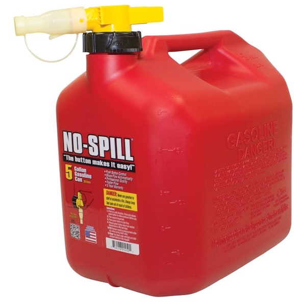 No-Spill NO-SPILL Red 5 Gallon No Spill Fast Flow Portable Fuel Can - Professional Quality - 765-104
