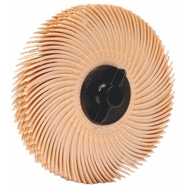 Scotch-Brite Radial Bristle Disc, 3'' dia., Arbor Hole - 7000046161