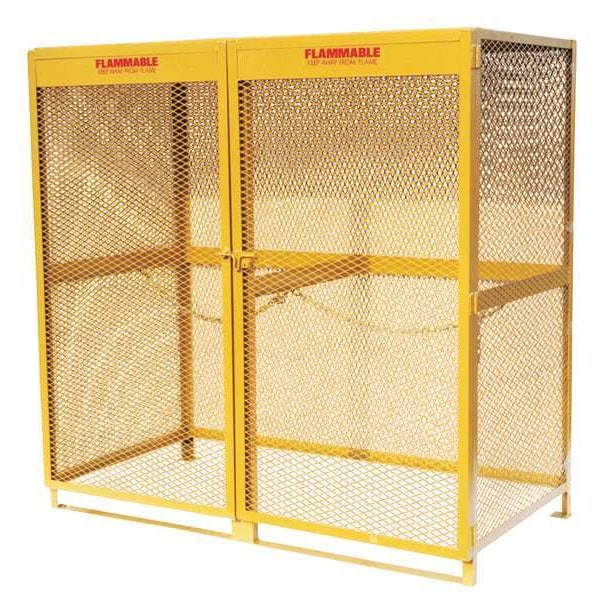 Jamco Gas Cylinder Cabinet, 64x40, Steel - CV102YP