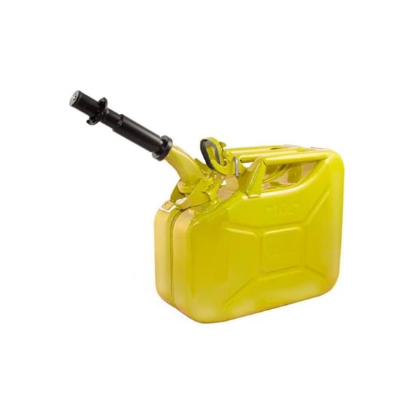 Swiss Link/Stormtec Usa Wavian Jerry Can w/Spout & Spout Adapter, Yellow, 10 Liter/2.64 Gallon Capacity - 3025 - 3025