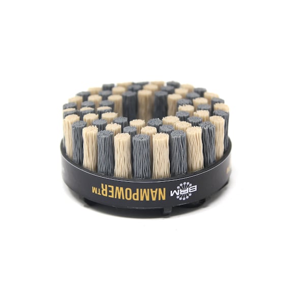 Nampower Brush NAMPOWER ADD8018320 Abrasive Disc Brush, Dot Style, 80mm Diameter, 18mm Trim, 320 Grit - ADD8018320