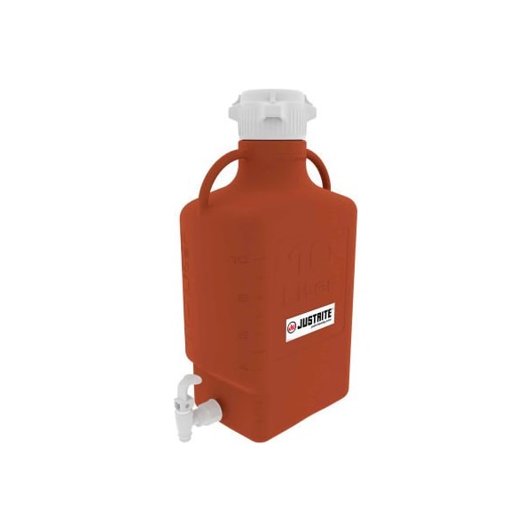 Justrite Justrite Carboy With Spigot, HDPE, 10-Liter - 12925
