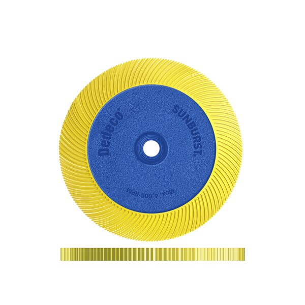 Dedeco SUNBURST 7-5/8'' X 1'' TC YELLOW 80 GRIT (A/O) 1/UNIT - 1896
