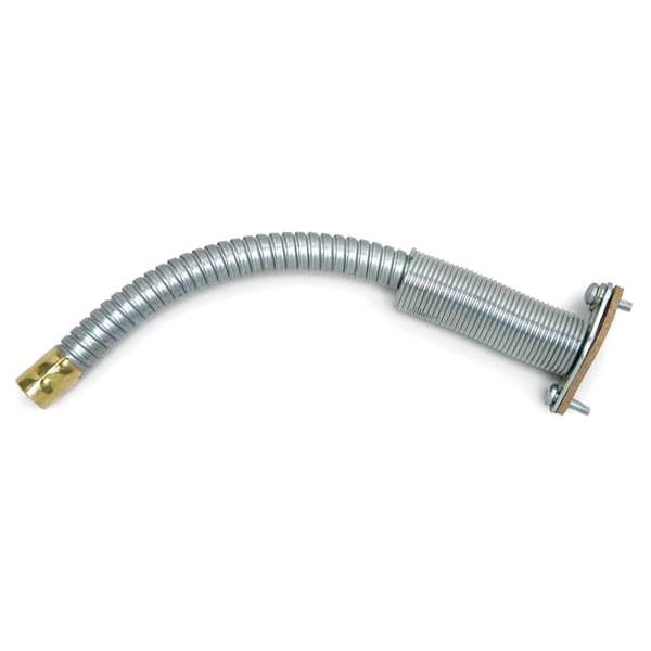 Justrite Flexible Spout, Steel, Silver, 5/8 in Dia. - 11078