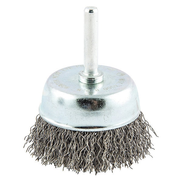 Zoro Select Crimped Wire Cup Brush, Shank Mount - 66252838860