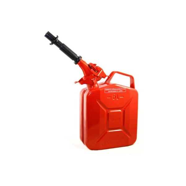 Swiss Link/Stormtec Usa Wavian Jerry Can w/Spout & Spout Adapter, Red, 5 Liter/1.32 Gallon Capacity - 3015 - 3015**