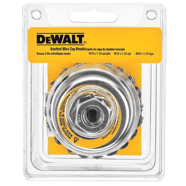 Dewalt 4" x 5/8"-11 HP .020 Carbon Knot Wire Cup Brush - DW4916