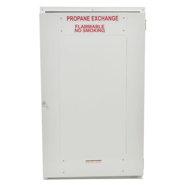 Vestil Gas Cylinder Cabinet, 40 in.W, Capacity 18 - CYL-EX-18-S