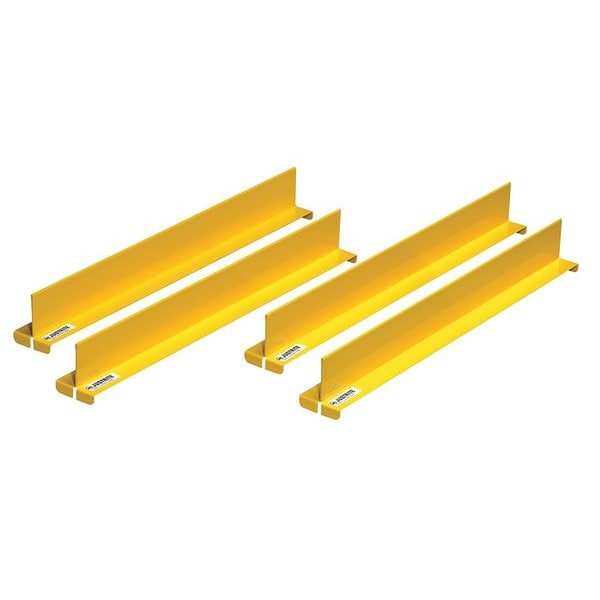 Justrite Shelf Divider Set, Steel, 2-1/32 In. W - 29990