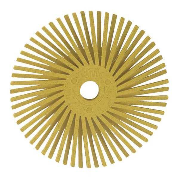 Scotch-Brite Radial Bristle Disc, TA, 3 In Dia, 80G, PK40 - 61500139375