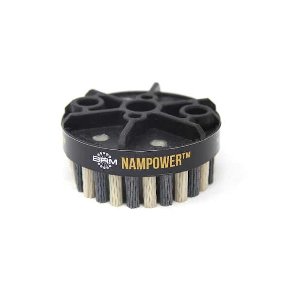 Nampower Brush NAMPOWER ADD8018180 Abrasive Disc Brush, Dot Style, 80mm Diameter, 18mm Trim, 180 Grit - ADD8018180