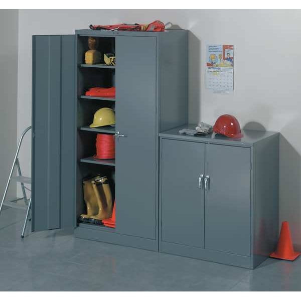 Tennsco Shelf, 36 in W x 24 in D, Black - 302 BLACK
