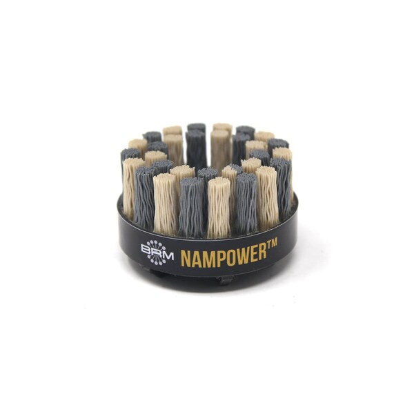 Nampower Brush NAMPOWER ADD6018320 Abrasive Disc Brush, Dot Style, 60mm Diameter, 18mm Trim, 320 Grit - ADD6018320