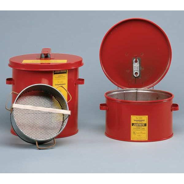 Justrite Wash Tank Can, Basket, Benchtop, 1 gal. - 27711