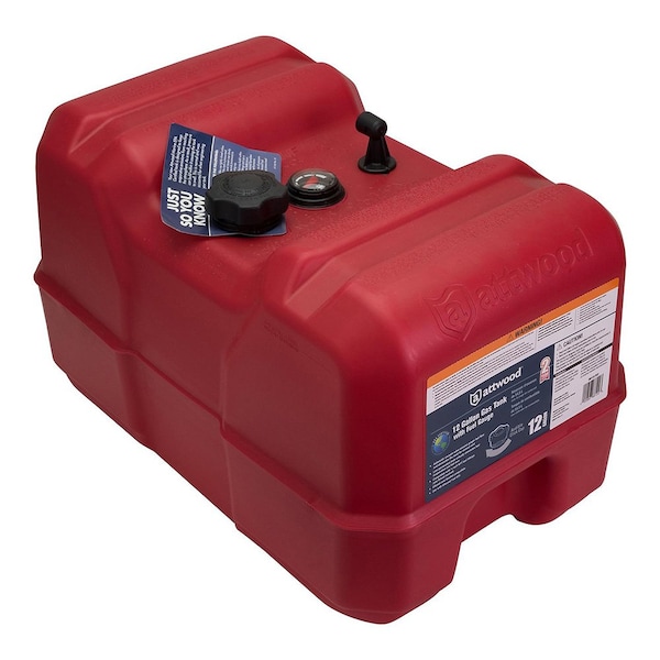 Attwood Attwood Portable Fuel Tank - 12 Gallon w/Gauge - 8812LPG2