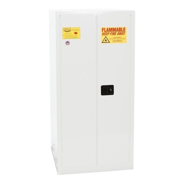 Eagle Mfg 55 gal, 1 Shelves, 18-Gauge Steel, 34 in W x 65 in H x white - 1926XWHTE