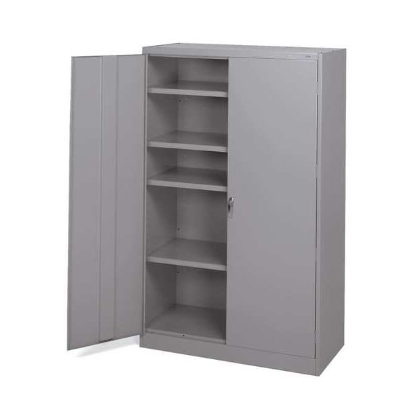 Tennsco Shelf, 48 In x 24 In x 1-5/16 In, Gray - 307   MED GRAY