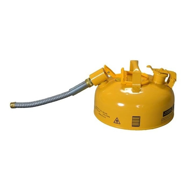 Eagle Mfg Safety Can, 24-Gauge Galvanized Steel, 1 gal, Yellow - U211SY