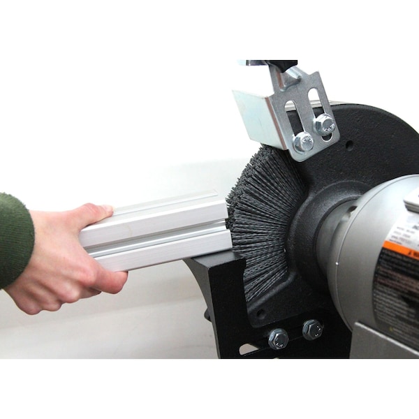 Nampower Brush CW6180SC NAMPOWER Abrasive Wheel Brush, 6" Diameter, 80SC, 2" Arbor Hole, 1.5" Trim Length - CW6180SC