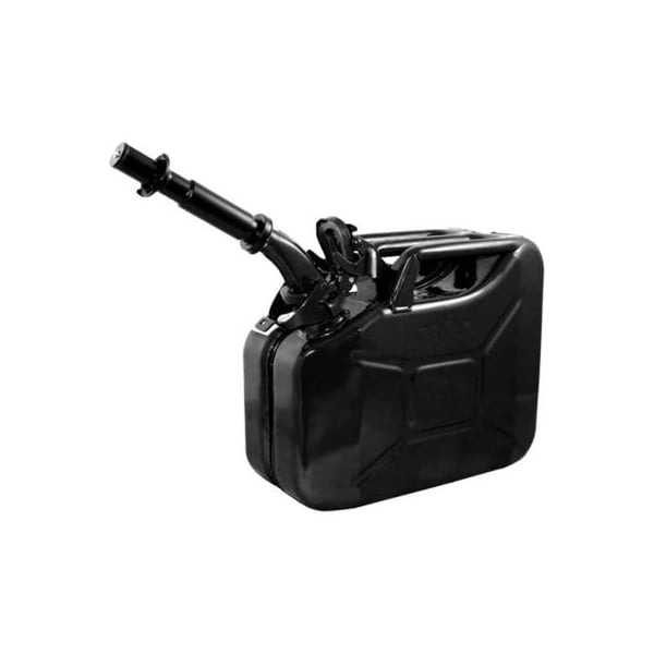 Swiss Link/Stormtec Usa Wavian Jerry Can w/Spout & Spout Adapter, Black, 10 Liter/2.64 Gallon Capacity - 3024 - 3024