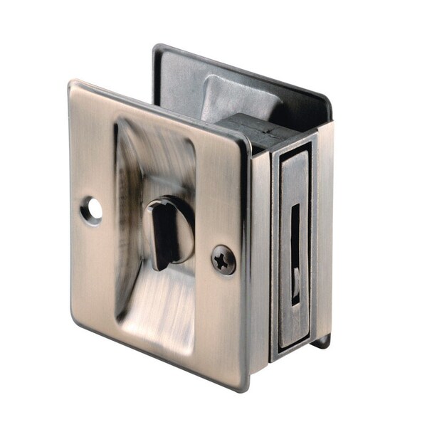Prime-Line Prime-Line 2.5 in. L Antique Brass Bronze Brass Pocket Door Pull - 163142