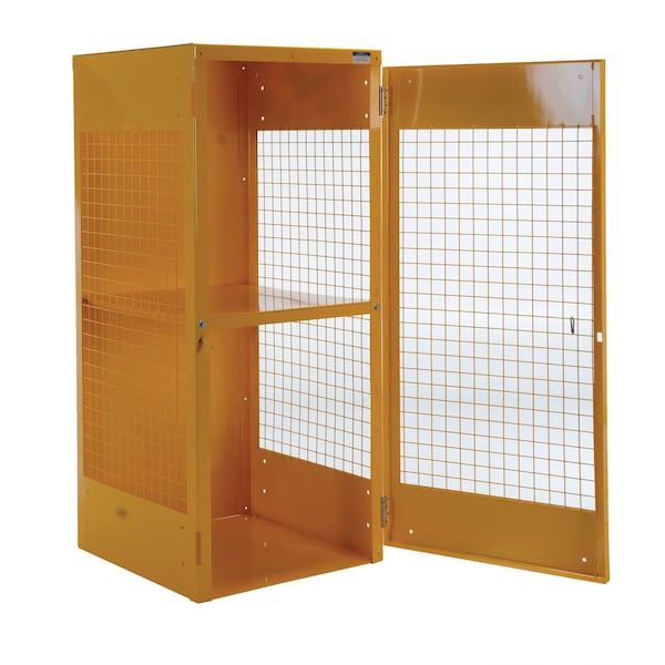 Vestil Yellow Steel Cylinder Storage Cabinet 8 Cylinder Capacity - CYL-LP-8-CA