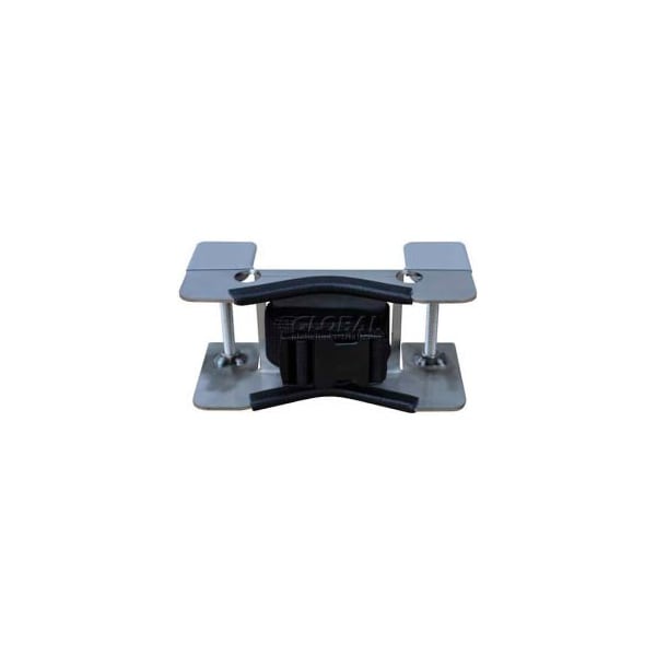 Justrite Stainless Steel Bench Mount Bracket, 8"W x 4-1/4"D x 4-1/4"H, 1 Cylinder Capacity - 35260