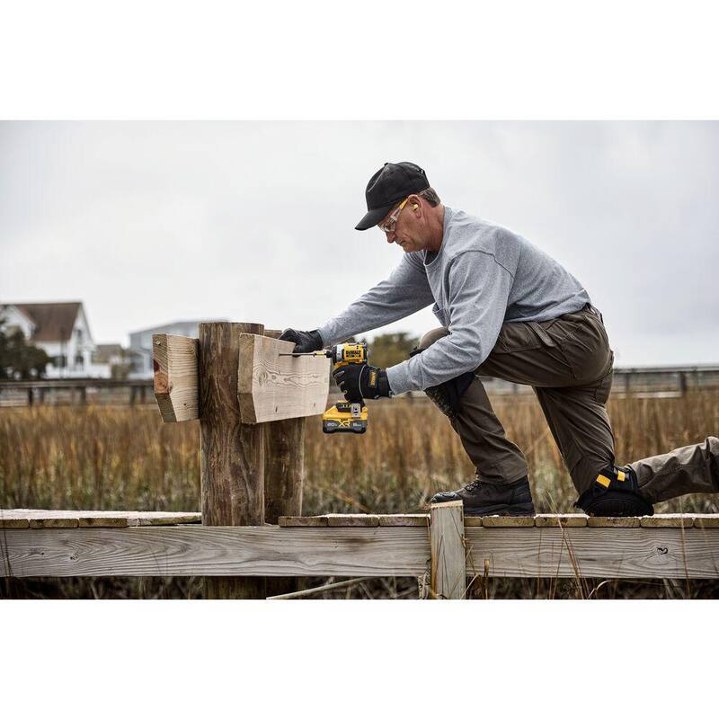 Juego de taladro de impacto inalámbrico DEWALT 20V MAX de 1/4 de pulgada con batería de 8 Ah y cargador - DCF860WW1
