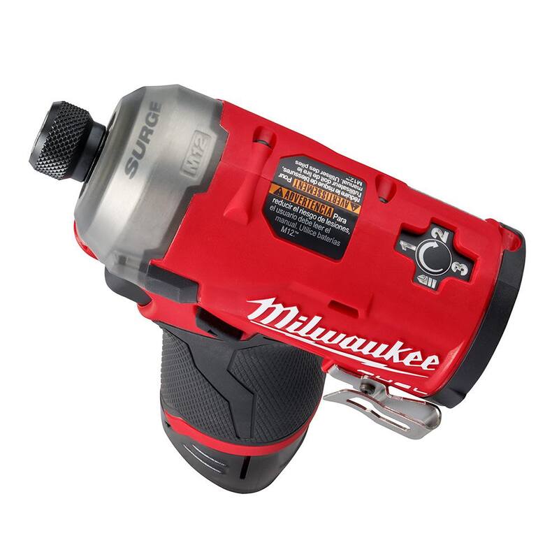 Milwaukee M12 FUEL SURGE 12V Impact Driver Compact Kit con batería de 2.0 Ah - 2551-22-48-11-2420