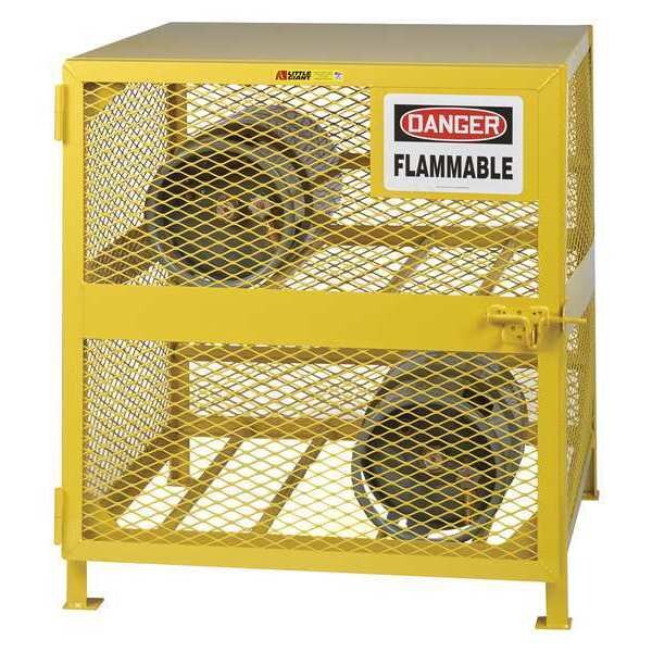 Little Giant Gas Cylinder Storage Unit, 4-Cylinder Cap - GSH-36W-40H