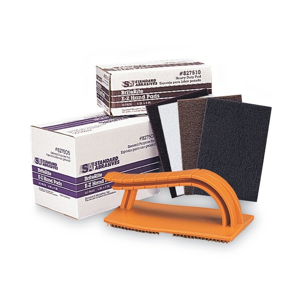 3M Standard Abrasives Easy Hand Pad Holder, 3.38 x 5.75, Orange - 7100106981